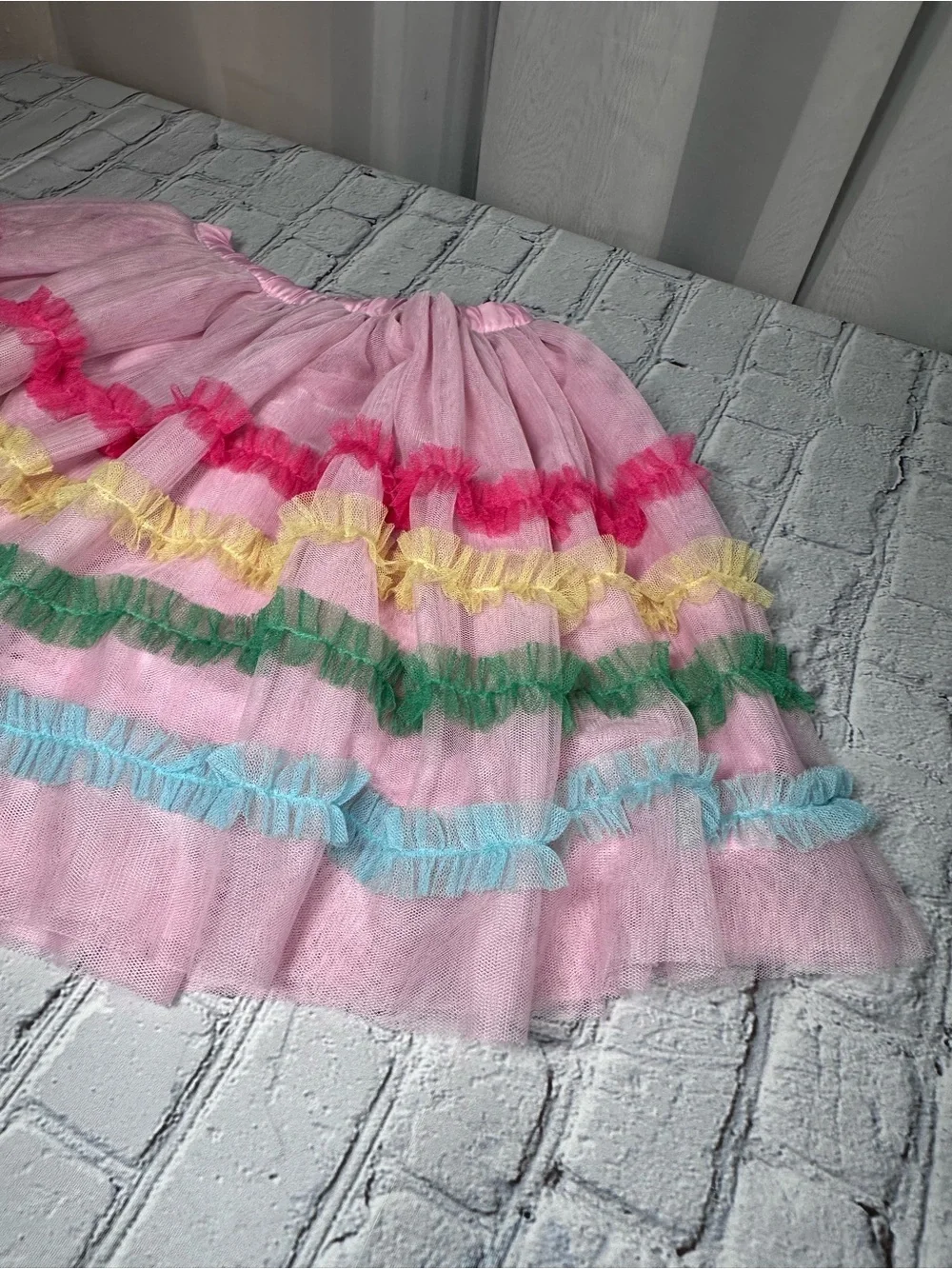 Gymboree Girls Ruffle Tutu Skirt Birthday Boutique Pink size 7